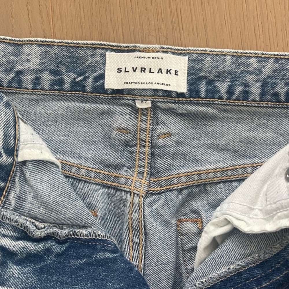 SLVRLAKE London - high waisted straight leg jeans. Heartache wash. - Picture 3 of 16